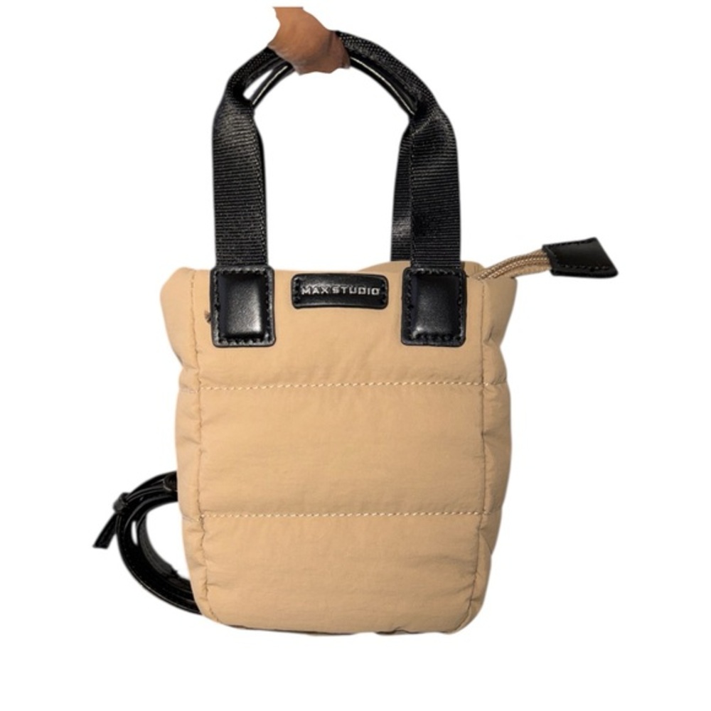 Max Studio Matte Puffer Nylon Crossbody/Tote Mini